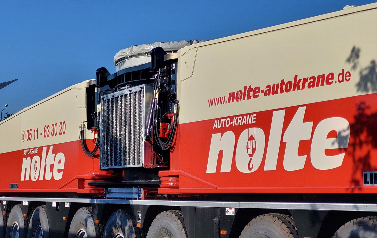 Autos Kran Liebherr Lg 1800 10 Von Nolte Auf Der