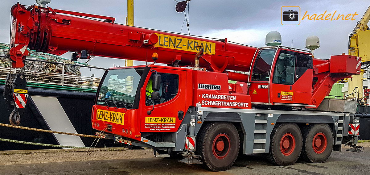 Liebherr LTM 1050-3.1 / SN: 083 285 (YoM: 2008) from Lenz-Kran (Bremerhaven, Germany)>                 				 </div>
			<div class=